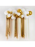 Hootyballoo Metallic Streamer Party Backdrop, Gold