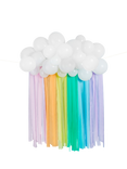 Hootyballoo Rainbow Streamer Party Backdrop, Multi