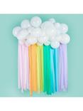 Hootyballoo Rainbow Streamer Party Backdrop, Multi