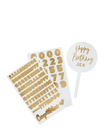 Hootyballoo Acrylic Cake Topper Set