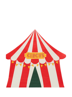 Hootyballoo Circus Napkins, Pack of 16, Red Multi