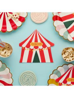 Hootyballoo Circus Napkins, Pack of 16 - view 2, Red Multi