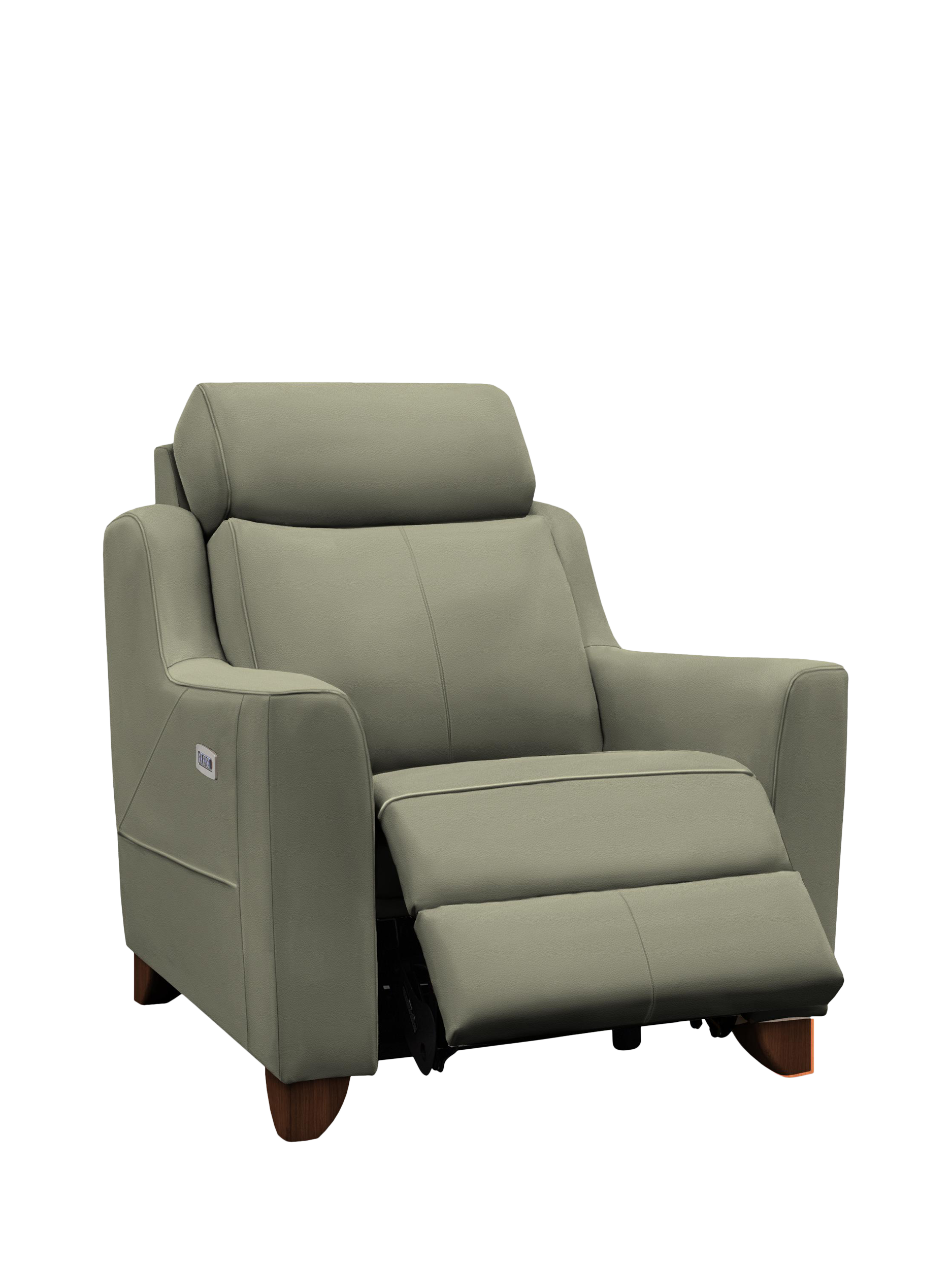 Bodella Range, Parker Knoll Bodella Leather Power Recliner Chair, Madri Olive