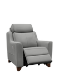 Parker Knoll Bodella Leather Power Recliner Chair, Madri Steel