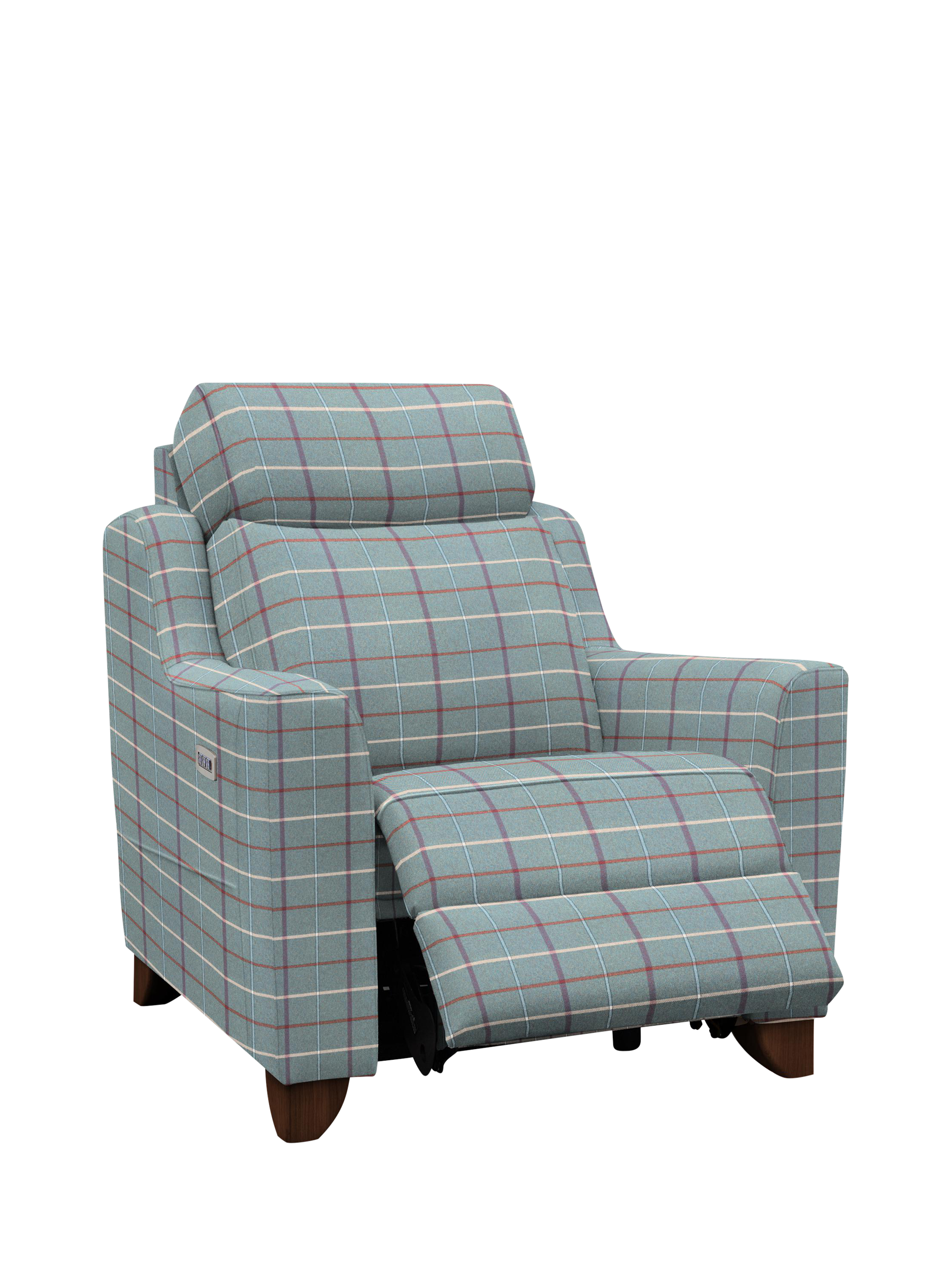 Bodella Range, Parker Knoll Bodella Power Recliner Chair, Berwick Check Teal