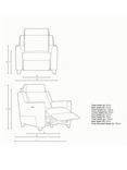 Parker Knoll Bodella Leather Static Recliner Chair, Madri Dove
