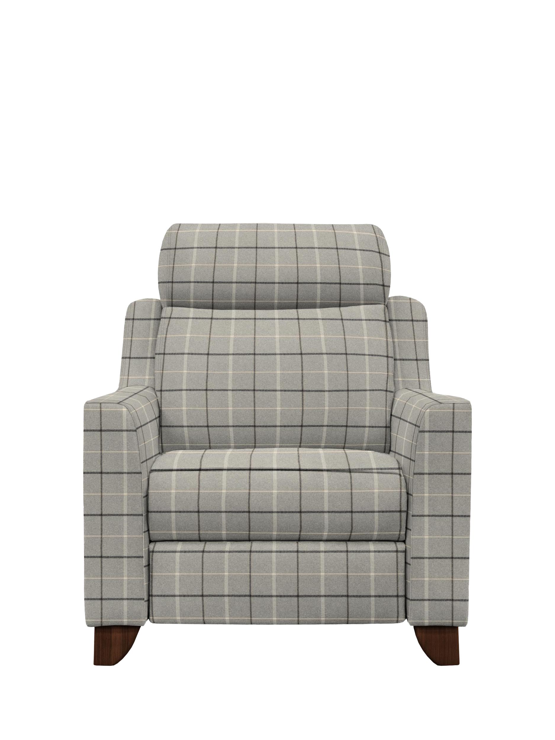 Bodella Range, Parker Knoll Bodella Static Recliner Chair, Berwick Check Grey
