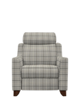 Parker Knoll Bodella Static Recliner Chair, Berwick Check Grey