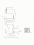Parker Knoll Bodella Static Recliner Chair, Berwick Check Grey