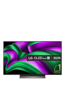 LG OLED48C56LB (2025) OLED evo HDR 4K Ultra HD Smart AI TV, 48 inch with Dolby Atmos, Umber Brown, Black