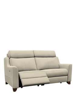 Parker Knoll Bodella Large 2 Seater Leather Power Recliner Sofa, Madri Dove