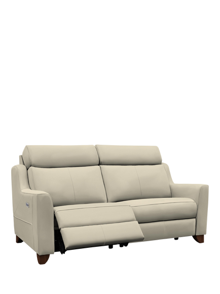 Parker Knoll Bodella Large 2 Seater Leather Power Recliner Sofa, Madri Dove