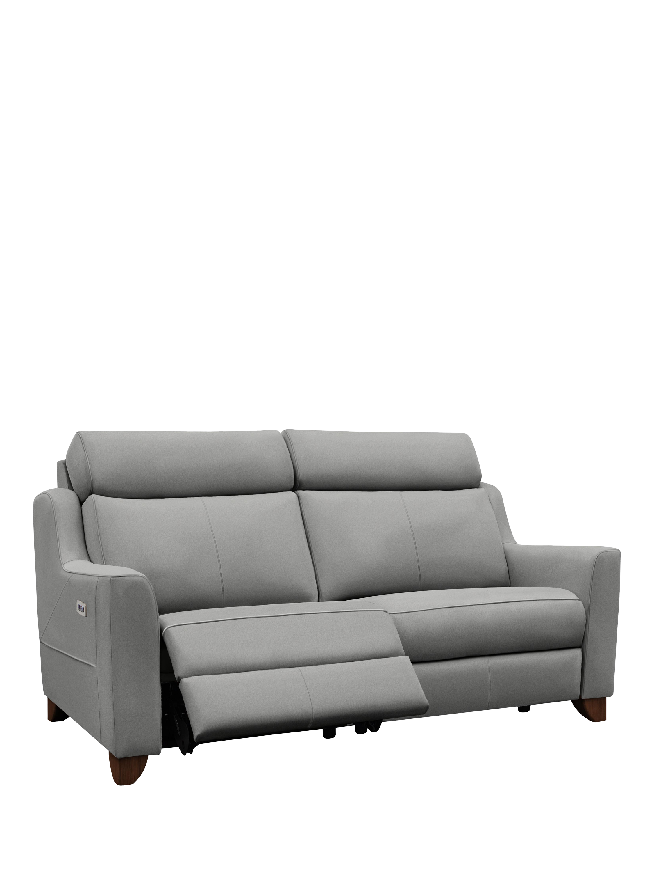 Bodella Range, Parker Knoll Bodella Large 2 Seater Leather Power Recliner Sofa, Madri Steel
