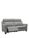 Parker Knoll Bodella Large 2 Seater Leather Power Recliner Sofa, Madri Steel