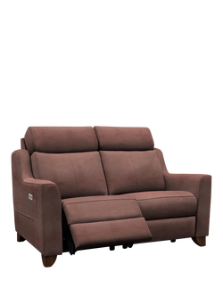 Parker Knoll Bodella Medium 2 Seater Leather Power Recliner Sofa, Dallas Dark Brown