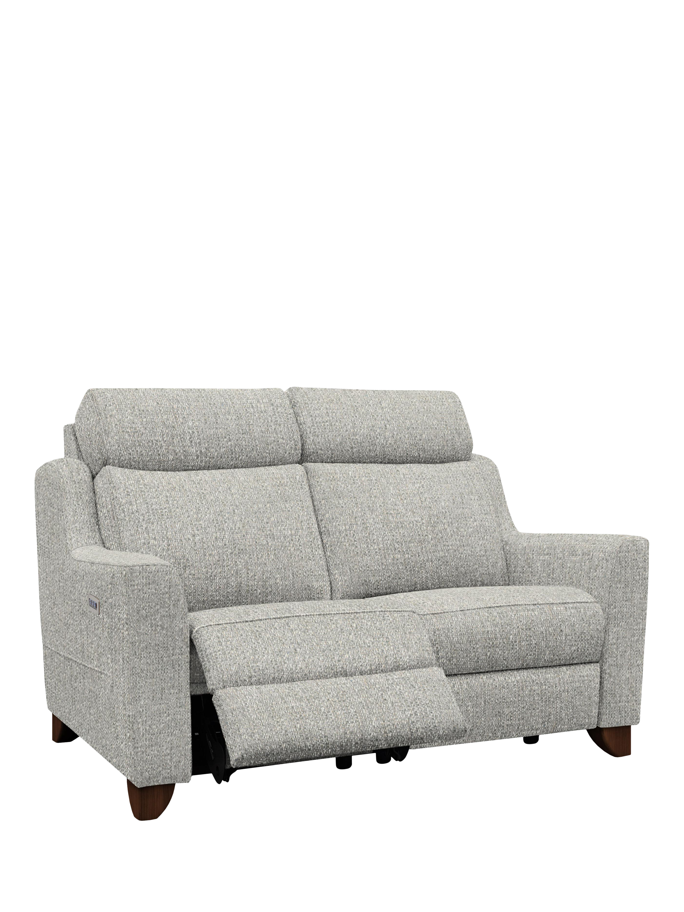 Bodella Range, Parker Knoll Bodella Medium 2 Seater Power Recliner Sofa, Edith Easy Clean Silver