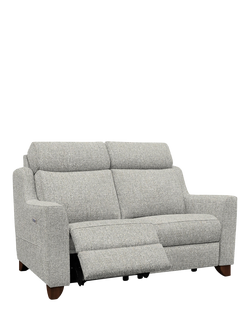 Parker Knoll Bodella Medium 2 Seater Power Recliner Sofa, Edith Easy Clean Silver