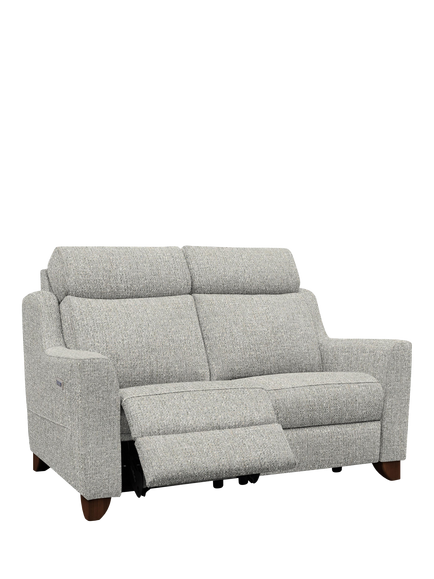 Parker Knoll Bodella Medium 2 Seater Power Recliner Sofa, Edith Easy Clean Silver
