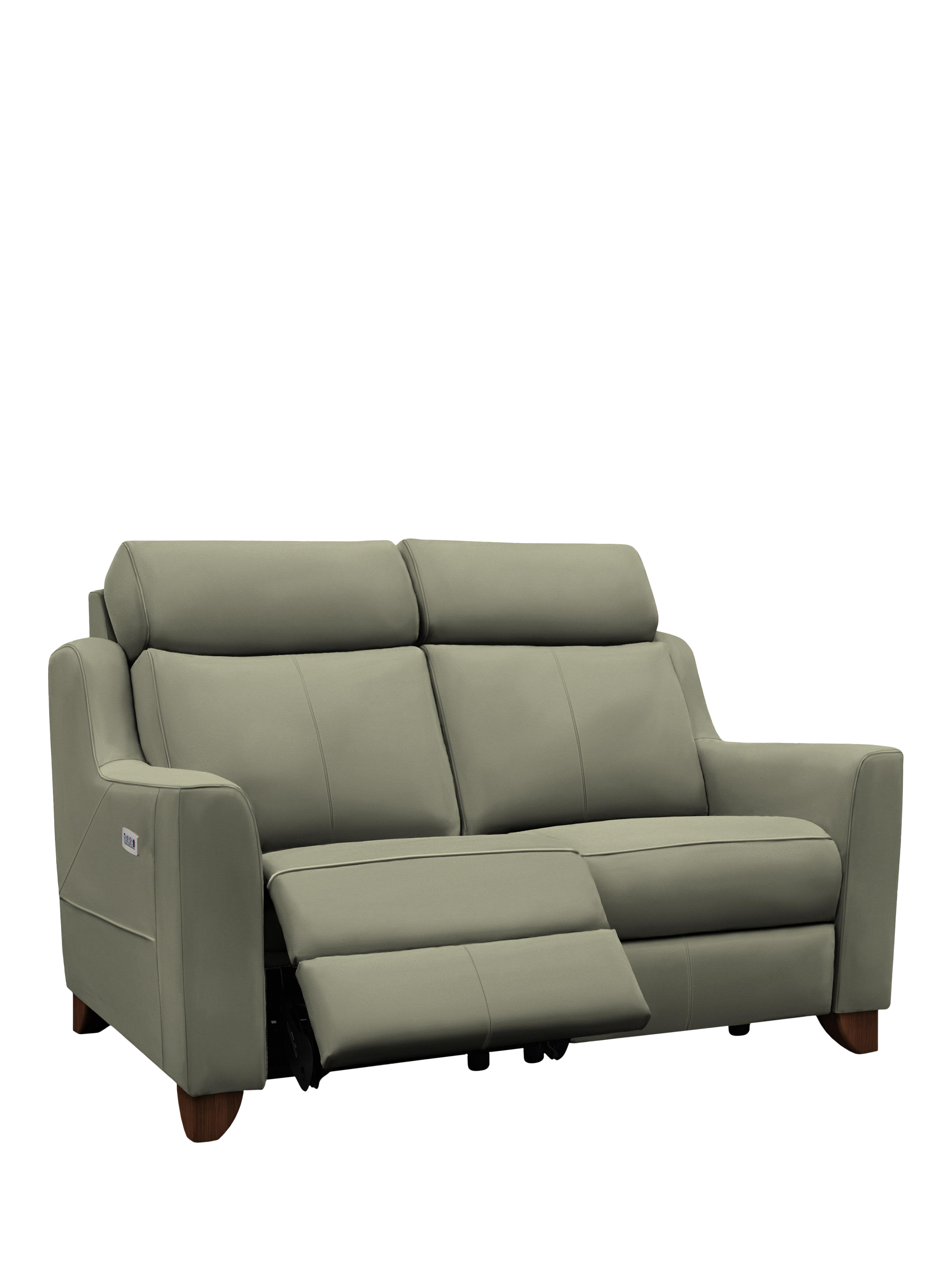 Bodella Range, Parker Knoll Bodella Medium 2 Seater Leather Power Recliner Sofa, Madri Olive