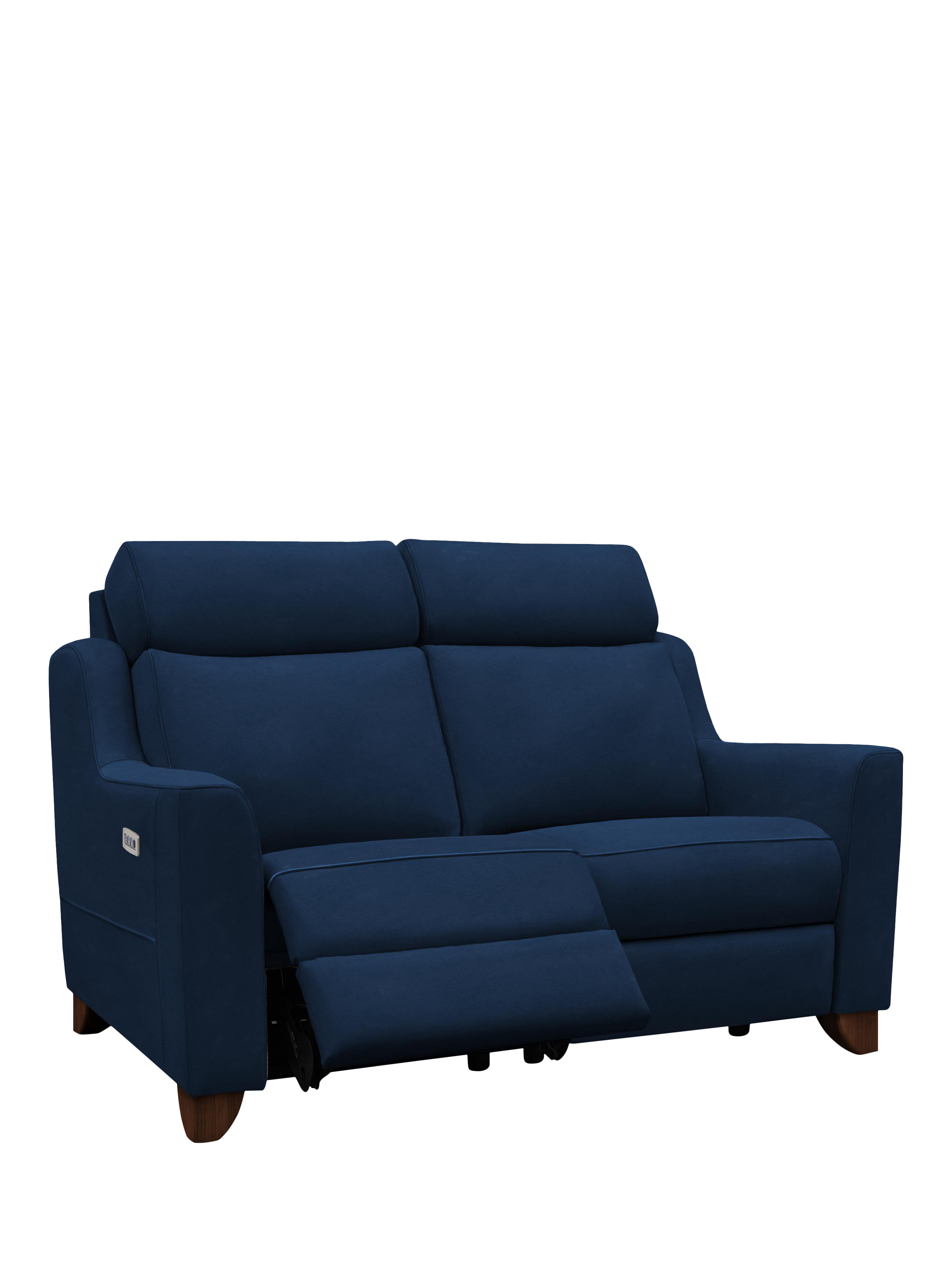 Bodella Range, Parker Knoll Bodella Medium 2 Seater Power Recliner Sofa, Velvet Navy