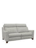 Parker Knoll Bodella Large 2 Seater Static Recliner Sofa, Edith Easy Clean Silver