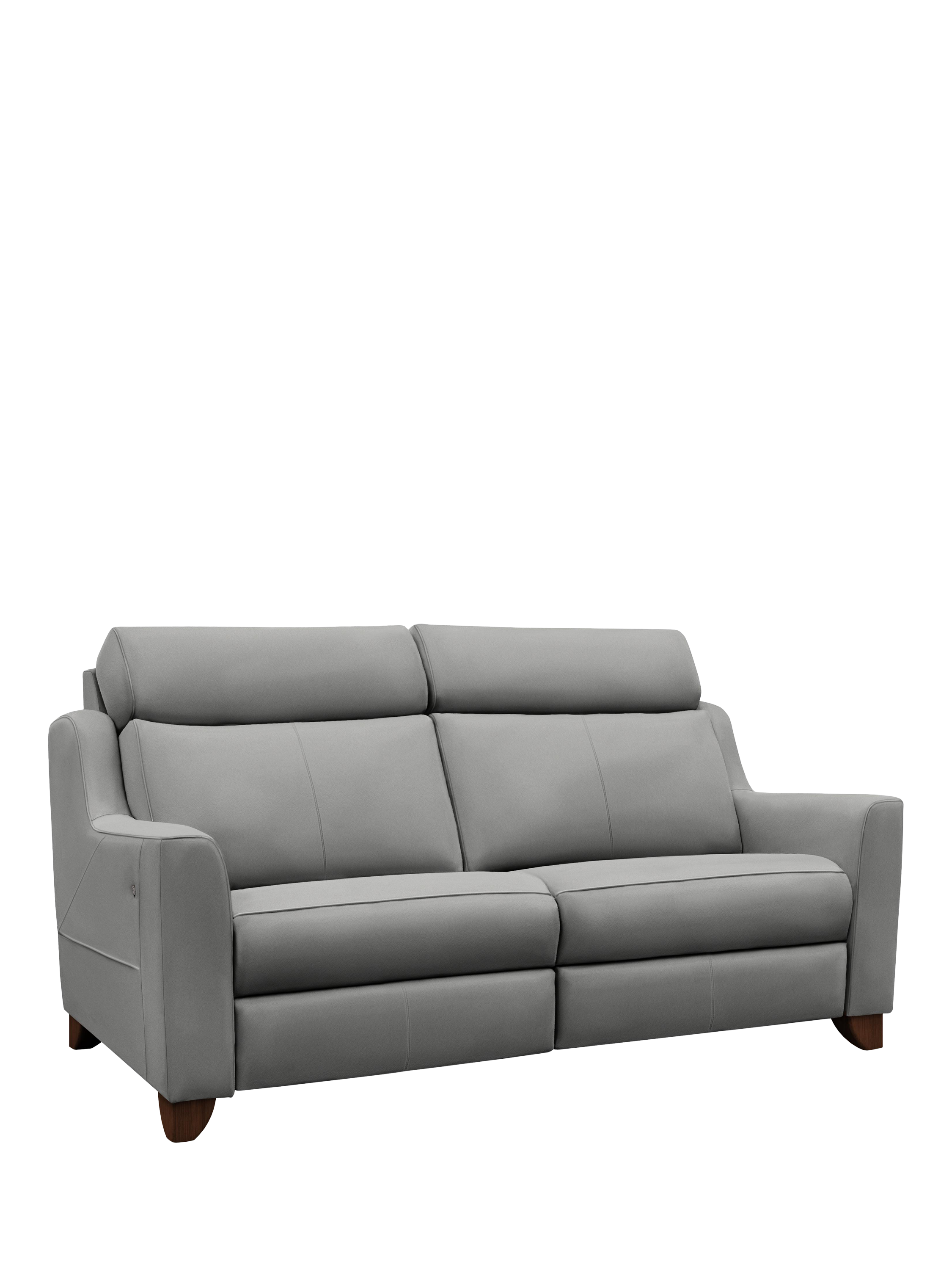 Bodella Range, Parker Knoll Bodella Large 2 Seater Leather Sofa, Madri Steel