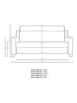 Parker Knoll Bodella Large 2 Seater Sofa - view 2, Contour Sunset