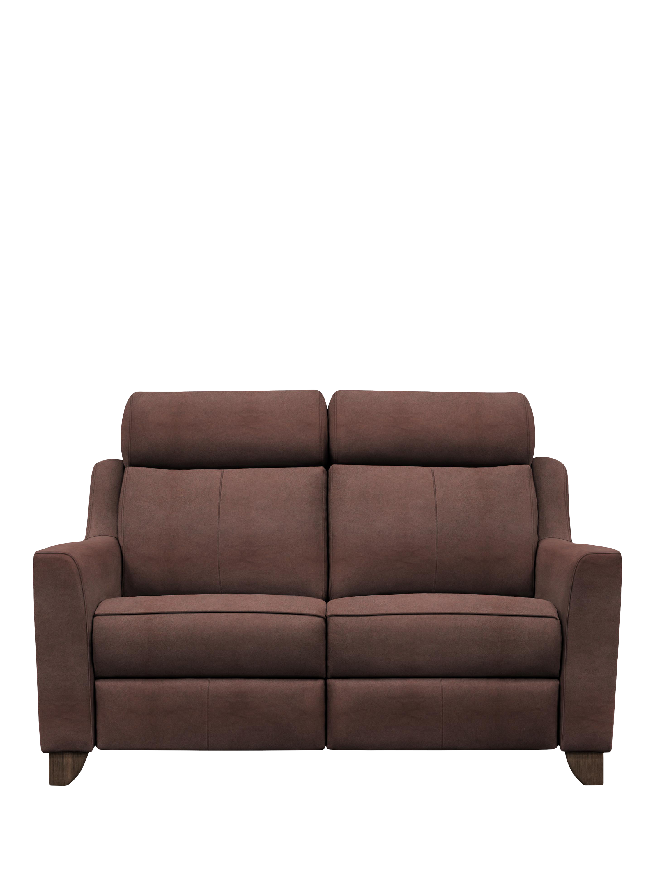 Bodella Range, Parker Knoll Bodella Medium 2 Seater Leather Static Recliner Sofa, Dallas Dark Brown