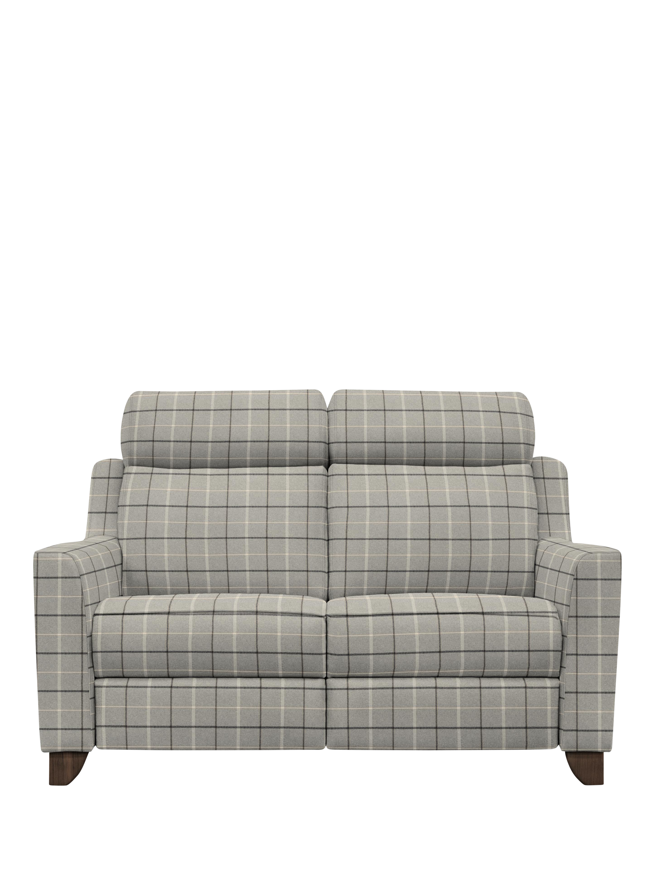 Bodella Range, Parker Knoll Bodella Medium 2 Seater Static Recliner Sofa, Berwick Check Grey