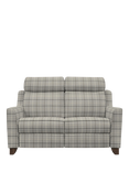 Parker Knoll Bodella Medium 2 Seater Static Recliner Sofa, Berwick Check Grey