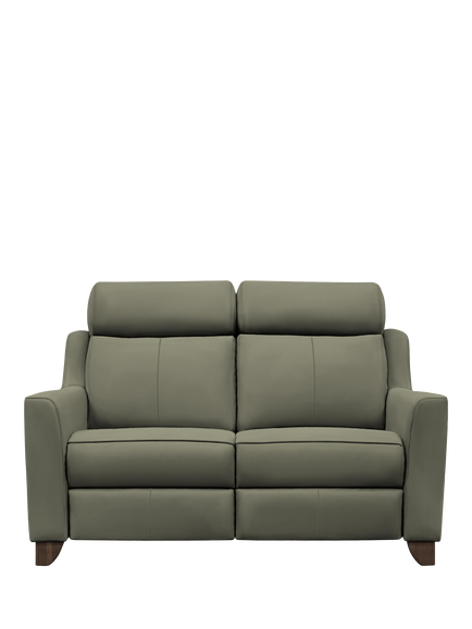Parker Knoll Bodella Medium 2 Seater Leather Sofa, Madri Olive