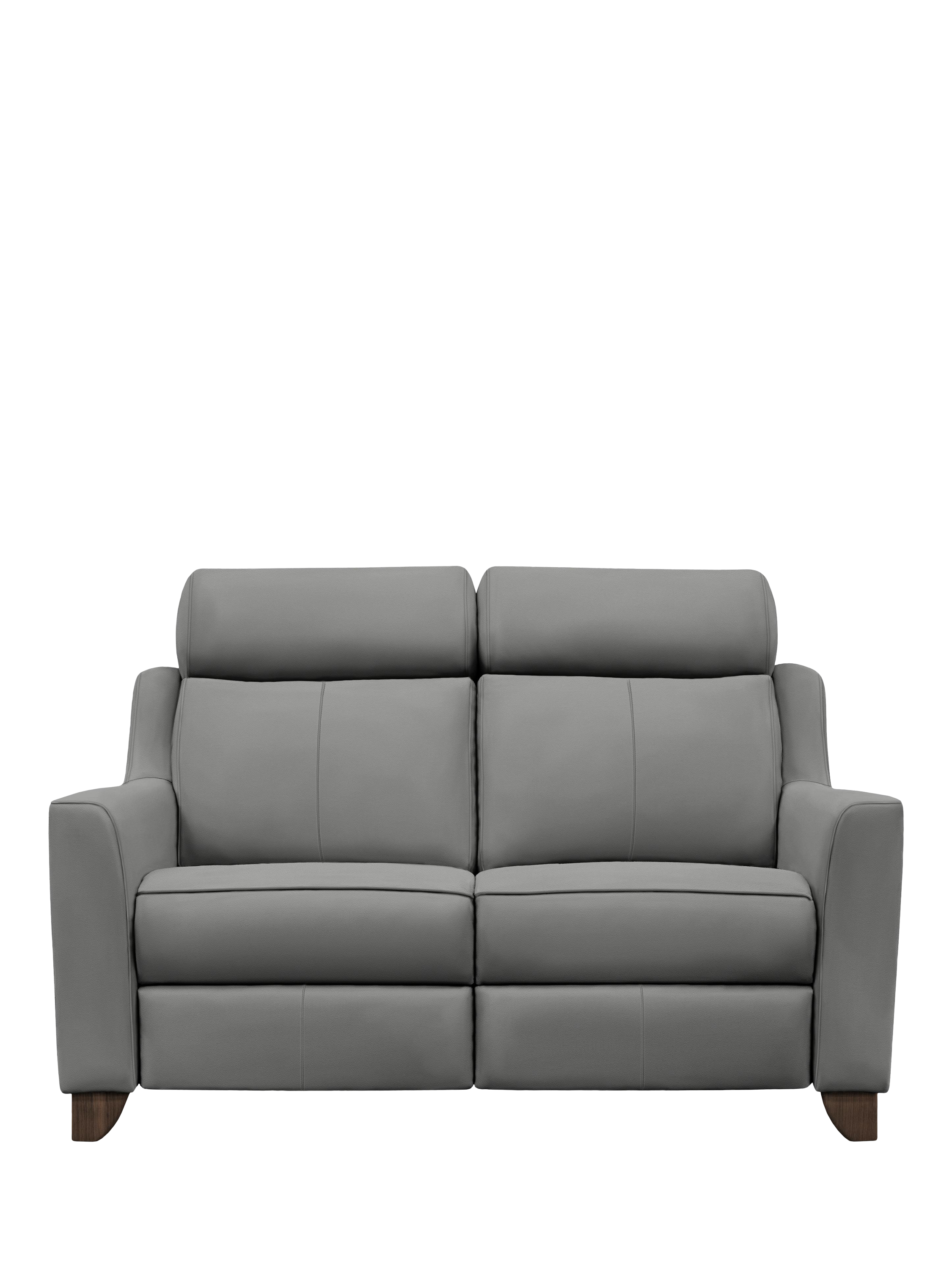 Bodella Range, Parker Knoll Bodella Medium 2 Seater Leather Static Recliner Sofa, Madri Steel