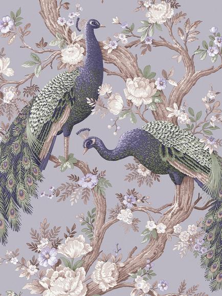 Laura Ashley Belvedere Wallpaper, Iris