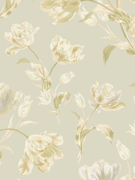 Laura Ashley Gosford Meadow Wallpaper, Sage Green