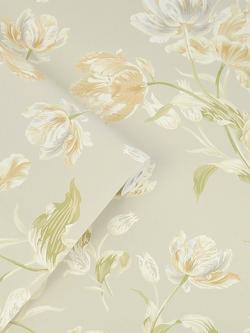 Laura Ashley Gosford Meadow Wallpaper - view 2, Sage Green