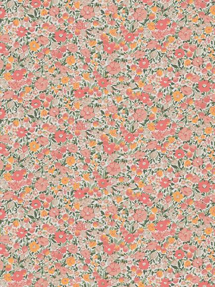 Laura Ashley Loveston Wallpaper, Coral Pink, Coral Pink