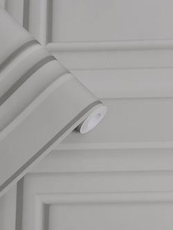 Laura Ashley Redbrook Wallpaper, Steel - view 2, Pale Steel