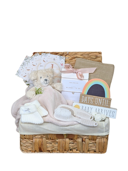 Bumbles & Boo Mum-to-Be Gift Hamper with Personalised Card, Cream & Taupe