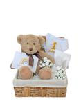 Bumbles & Boo Teddy's 1st Birthday Hug Gift Hamper with Personalised Card