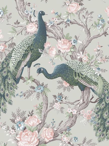 Laura Ashley Belvedere Wallpaper, Sage Green