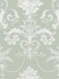Laura Ashley Josette Wallpaper, Sage Green