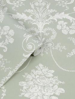 Laura Ashley Josette Wallpaper, Sage Green - view 2, Sage Green