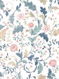 Laura Ashley Litton Wallpaper, Dusky Seaspray