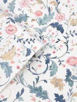 Laura Ashley Litton Wallpaper, Dusky Seaspray - view 2, Dusky Seaspray