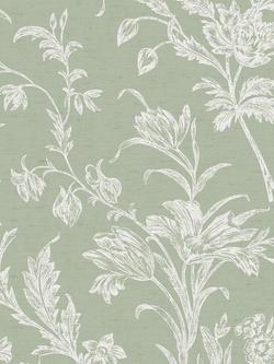Laura Ashley Lloyd Wallpaper, Sage Green, Sage Green