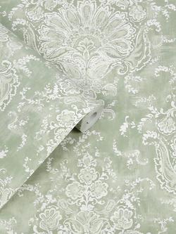Laura Ashley Maddox Wallpaper, Sage - view 2, Sage