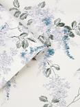 Laura Ashley Mirabelle Wallpaper, Pale Seaspray