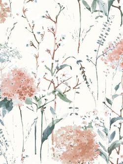 Laura Ashley Pallington Bloom Wallpaper, Plaster Pink, Plaster Pink