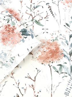 Laura Ashley Pallington Bloom Wallpaper, Plaster Pink - view 2, Plaster Pink