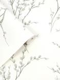 Laura Ashley Pussy Willow Wallpaper, Sage Green